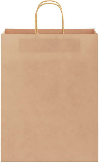 vidaXL Χάρτινη Τσάντα για Δώρο Καφέ 32x42x12εκ. 50τμχ