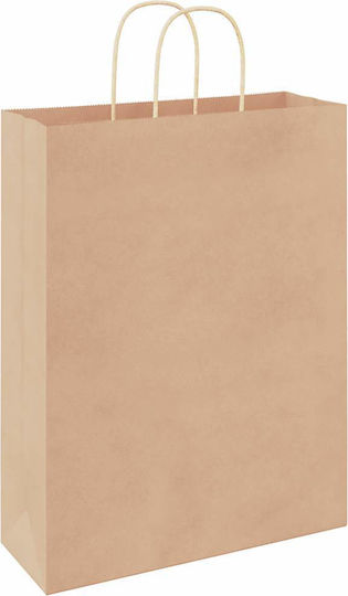 vidaXL Χάρτινη Τσάντα για Δώρο Καφέ 32x42x12εκ. 50τμχ