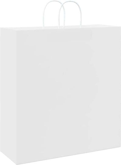 vidaXL Χάρτινη Τσάντα για Δώρο Λευκή 45x48x17εκ. 250τμχ