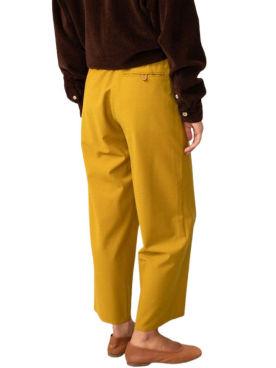 American Vintage Women's Fabric Trousers Mustard