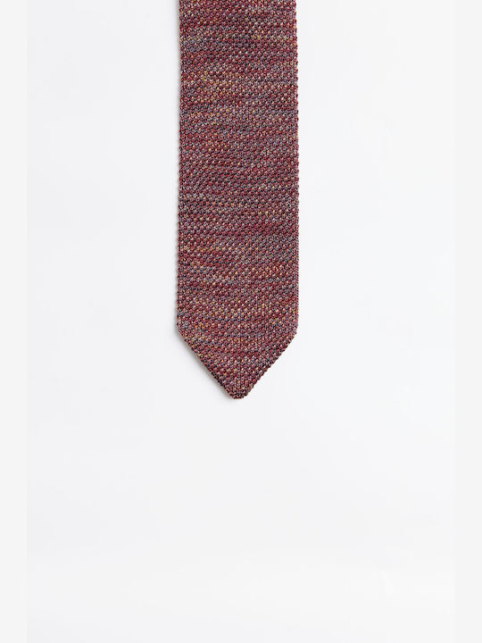 Aristoteli Bitsiani Men's Tie Knitted in Burgundy Color