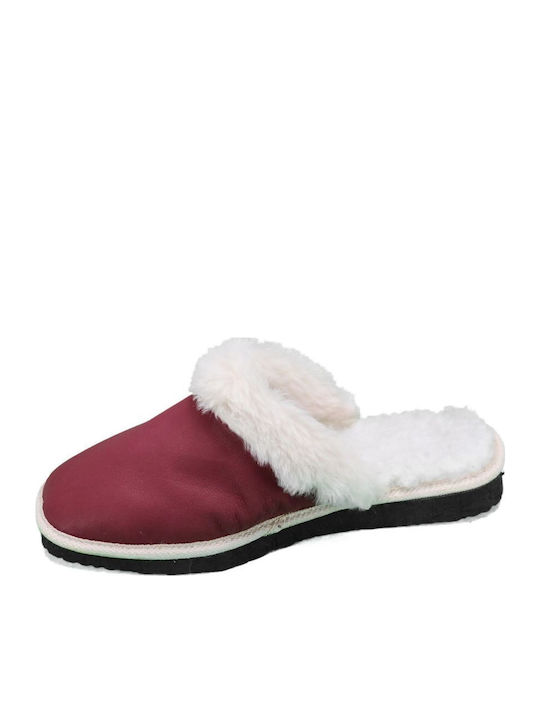 Anatomische Lederne Damen Hausschuhe Rosa