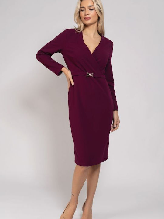 Dress Wrap Burgundy
