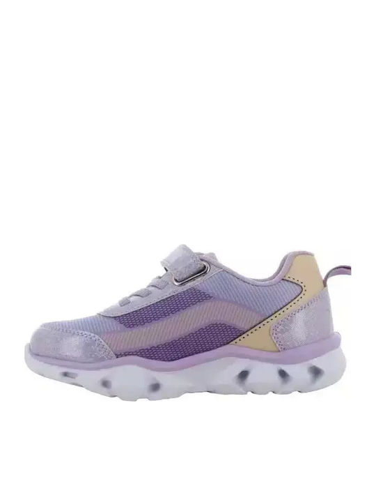 Kids Sneakers with Scratch & Lights Purple