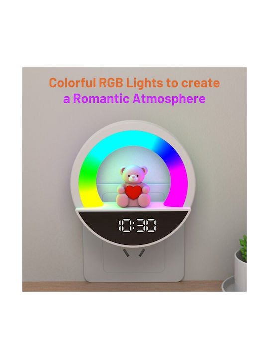 LED Kinder Dekorative Lampe Weiß 9.8x9.7x5.6εκ.