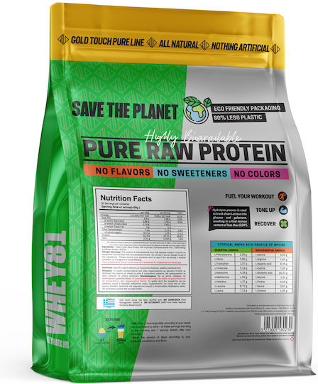 GoldTouch Nutrition Whey Better HydroProtein 80% Βιολογική Πρωτεΐνη Ορού Γάλακτος Χωρίς Γλουτένη & Λακτόζη με Γεύση Natural 908gr