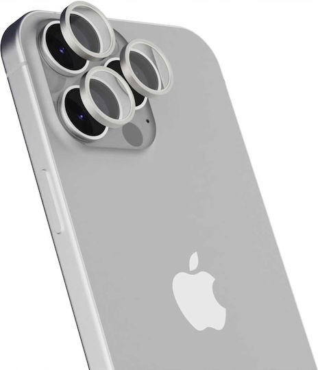 Spacecase Προστασία Κάμερας Tempered Glass Ασημί για το iPhone 16 Pro, iPhone 16 Pro Max