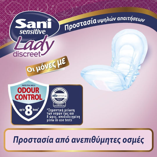 Sani Sensitive Lady Normal No3 Γυναικείες Σερβιέτες Ακράτειας Κανονικής Ροής 3 Σταγόνες 16τμχ