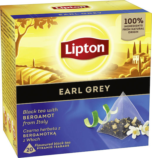 Τσάι Lipton Lipton Πυραμίδες Μαύρο Earl Grey 20 Σακουλάκια 13828631 5063270110829