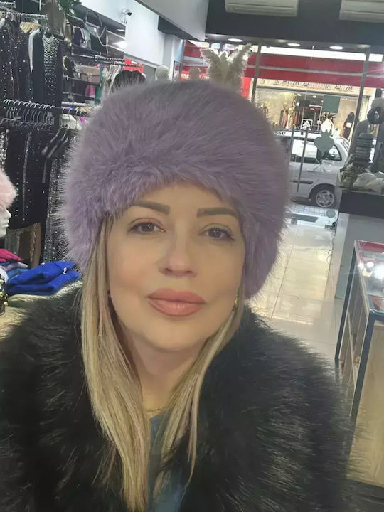 Mezzo Mezzo Frauen Pelzige Hut Lila