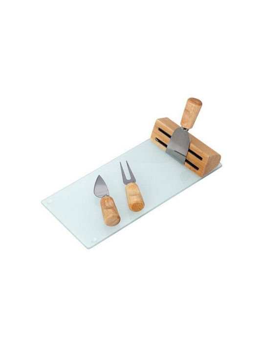 Cryspo Trio Wooden Cheese Serving Platter 30x14cm