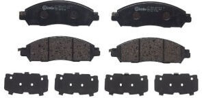 Brembo Front Disc Brake Pads Set Nissan Navara Renault Alaskan 2.3d 01.15 Height 54mm Width 166mm Thickness 17mm