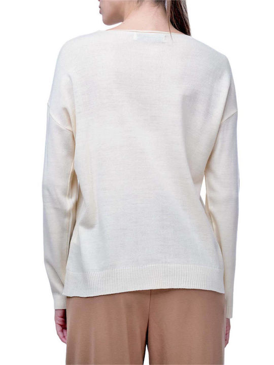 MY T Pullover Cream W25T9304