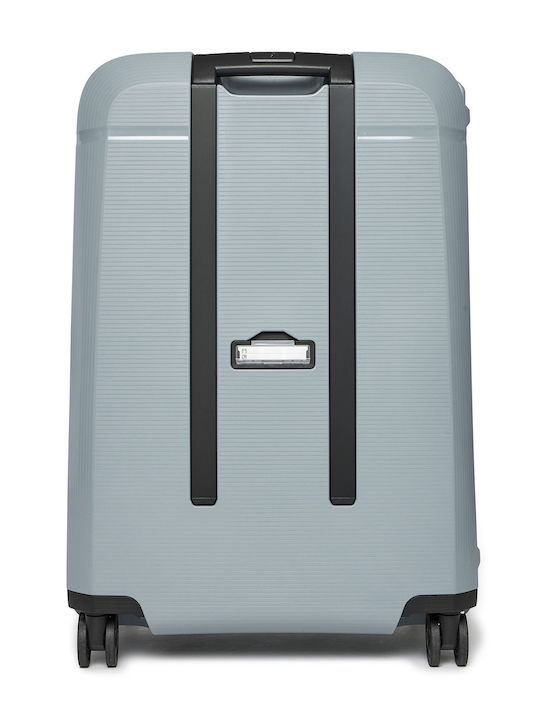 Samsonite Magnum Medium Hard Blue Suitcase With 4 Wheels Height 69cm