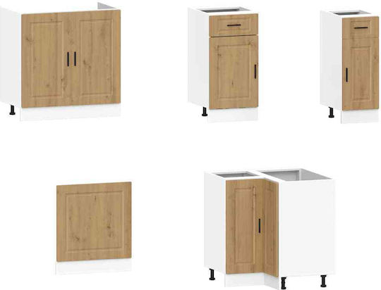 Set de dulapuri de bucătărie Vidaxl 11 piese Porto lemn compozit