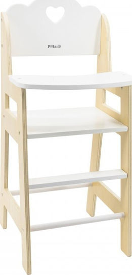 Viga Toys White Wooden Doll High Chair Lumarko 13965419 6971608442377