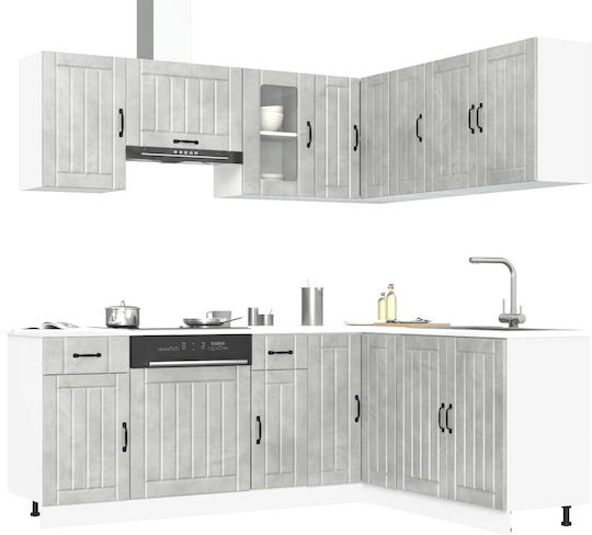 Vidaxl 11-teilige Küchenmöbel-Set Kalmar Holzwerkstoff