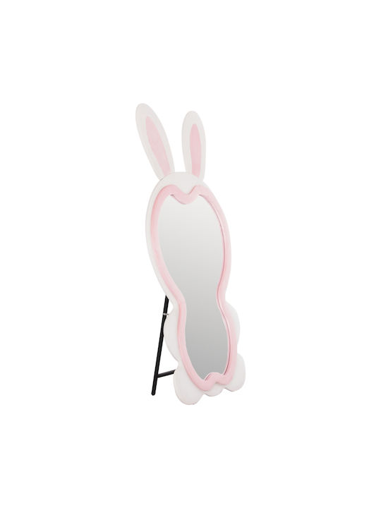 HomeMarkt Kids Room Decor Accessories Bunny Made of Wood Pink