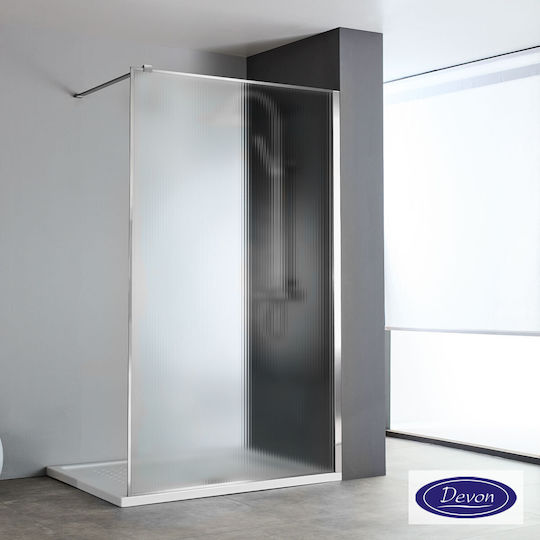 Devon Divider de verandă Duș cu Glisare Ușă 77-79x200cm Sticlă curată Chrome Devon Divider de verandă Duș cu Glisare Ușă 77-79x200cm Sticlă curată Chrome