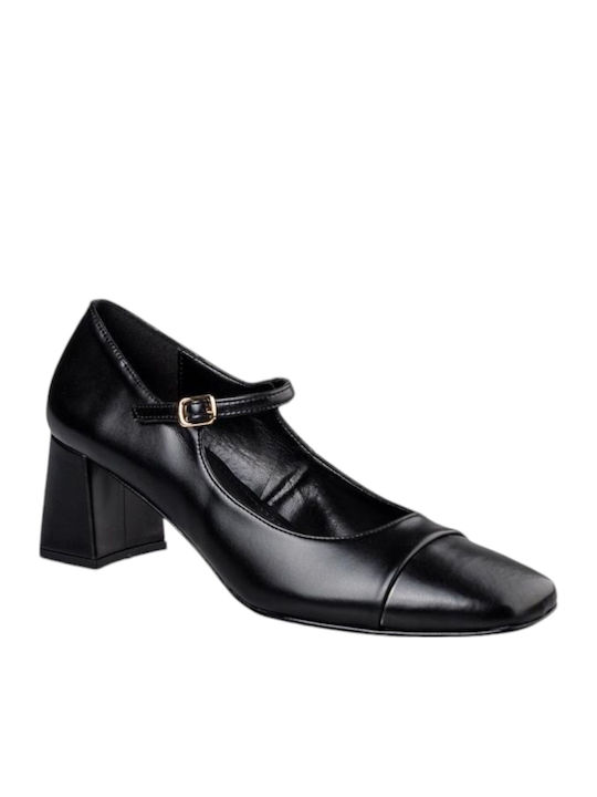 Envie Shoes Pumps mit Riemchen & Chunky mittelhoher Absatz Schwarz