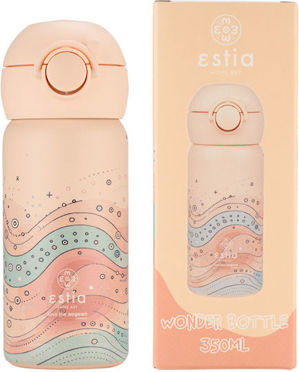 Estia Wonder Bottle Save the Aegean Παιδικό Παγούρι Θερμός Ανοξείδωτο με Καλαμάκι Non Spill Whimsy Wonders 350ml
