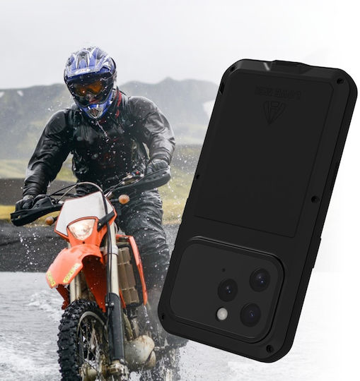 Love Mei Hülle iPhone 16 Pro Max Panzerglas Schwarz