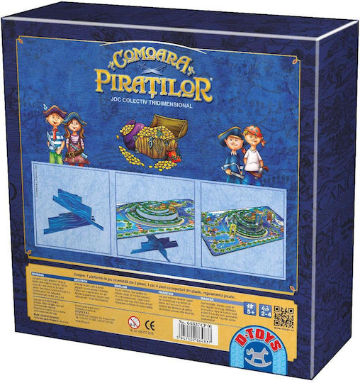 Joc de Societate Pirate's Treasure pentru 2-4 Jucători 5+ Ani D-Toys