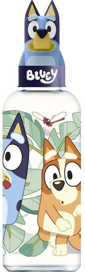 Gim Bluey Kids Water Bottle Bluey Plastic with Straw 560ml