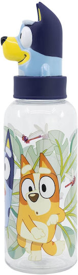 Gim Bluey Kids Water Bottle Bluey Plastic with Straw 560ml