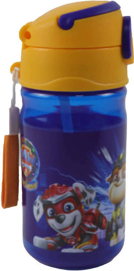 Gim Paw Patrol Kids Water Bottle Paw Patrol Plastic with Straw 350ml