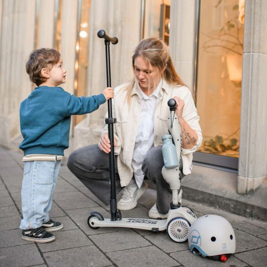 Scoot & Ride Kids Scooter Highwaykick 1 3-Wheel with Seat for 1-5 Years Gray
