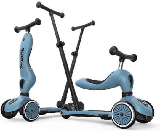 Scoot & Ride Kids Scooter Highwaykick 1 3-Wheel with Seat for 1-5 Years Blue