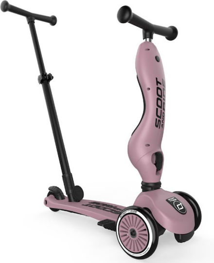 Scoot & Ride Kinderroller Highwaykick 1 3-Rad mit Sitz für 1-5 Jahre Rosa