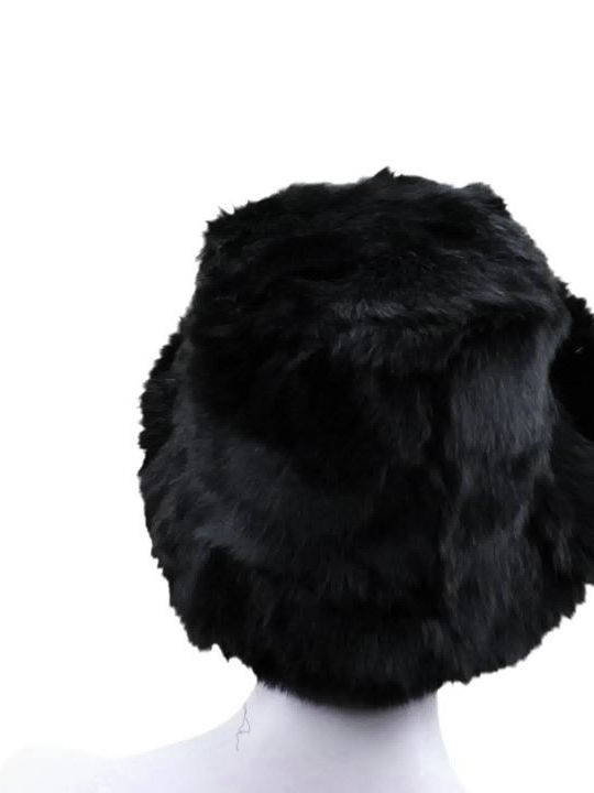 Furry Women's Hat Black