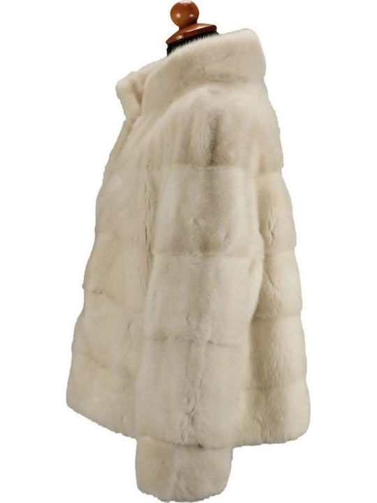 Frauen Pelz WHITE