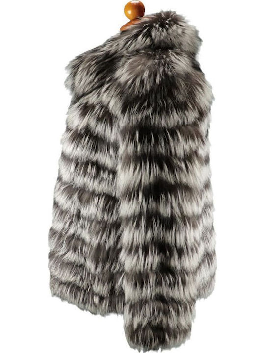 Frauen Pelz Striped 2