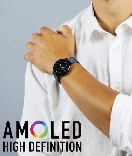 Reflex Active Series 42 Oțel inoxidabil 43mm Smartwatch (Negru)