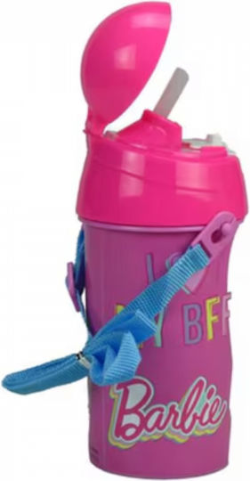 Plastic Water Bottle with Cap Gim Barbie Bff 500ml