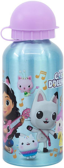 Stor Kinder Trinkflasche Set aus Aluminium Gabby Gabbys 400ml