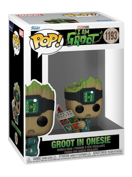 Funko Pop! Marvel: Groot in Onesie Bobble-Head