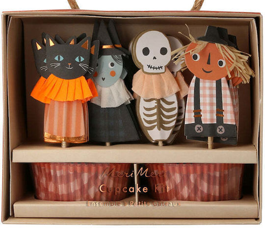 Meri Meri Kit Φορμάκια για Cupcakes για Party Halloween 24τμχ