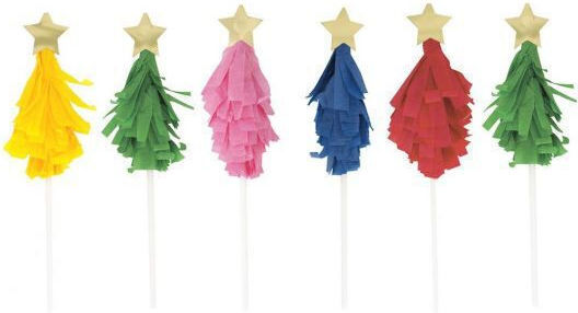 Christmas Tree Toothpicks 6 Pcs