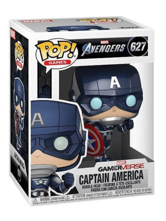 Funko Pop! Games: Captain America (Marvel Gamer Verse) Bobble-Head