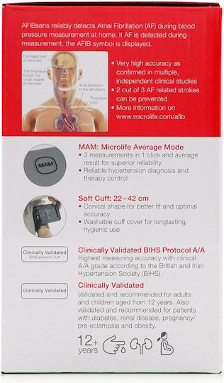 Microlife Digital Blood Pressure Monitor Arm BP B3 AFIB