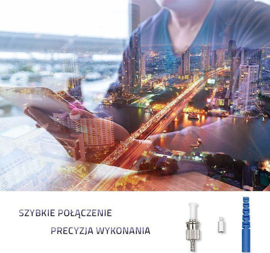 Σύνδεσμος Οπτικών Ινών Qoltec Qoltec St Singlemode 2,0 Mm Κιτ Τοποθέτησης 200 Τεμ 13405384 5901878544410