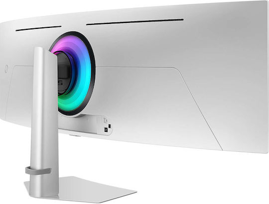 Samsung Odyssey G9 G93SD Ultrawide OLED HDR Curved Monitor 49" 5120x1440 240Hz με Χρόνο Απόκρισης 0.03ms GTG Ασημί
