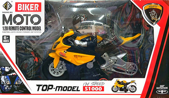 Zita Toys Ferngesteuertes Motorrad Gelb