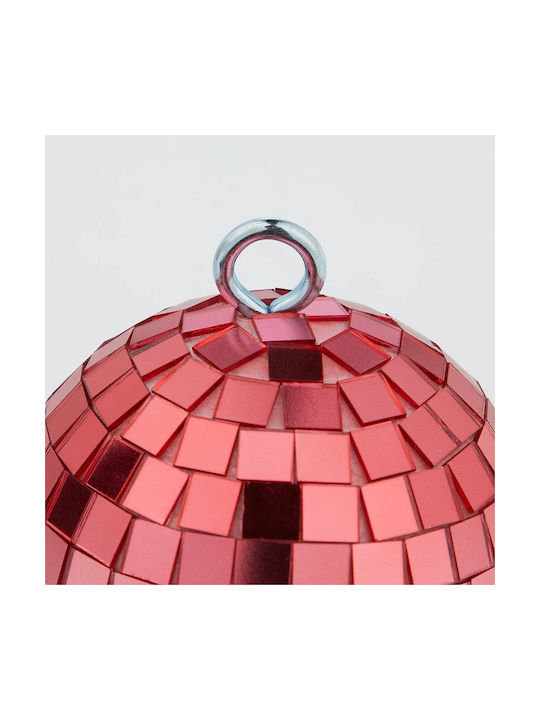 Disco Ball Ornament Little House Plastic Rose Gold