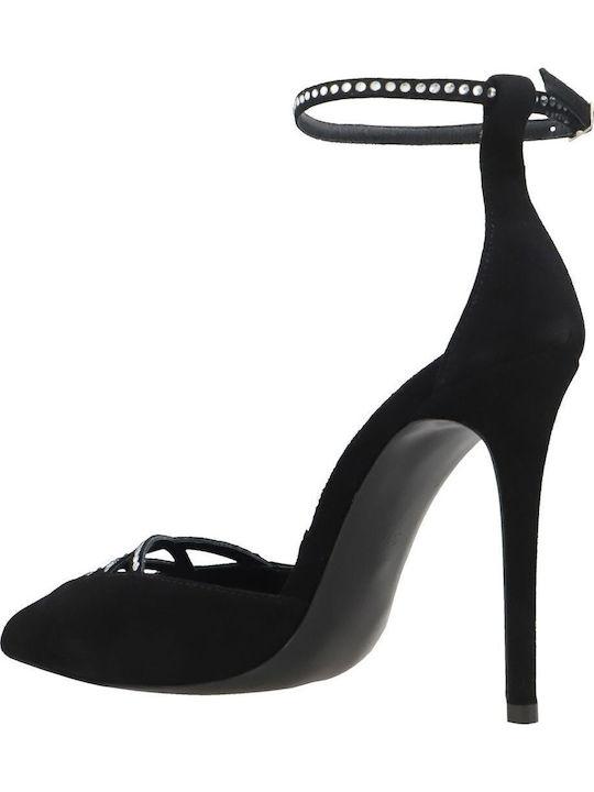 Suede Γόβες Μαύρες