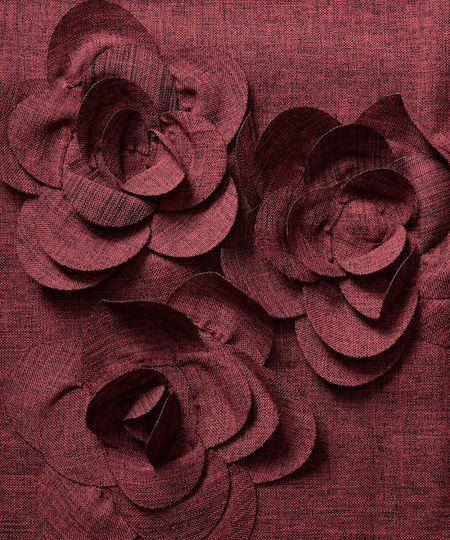 Silk Fashion Карирана Бордо Покривка за Маса 558 85x85 см Silk Fashion Карирана Бордо Покривка за Маса 558 85x85 см